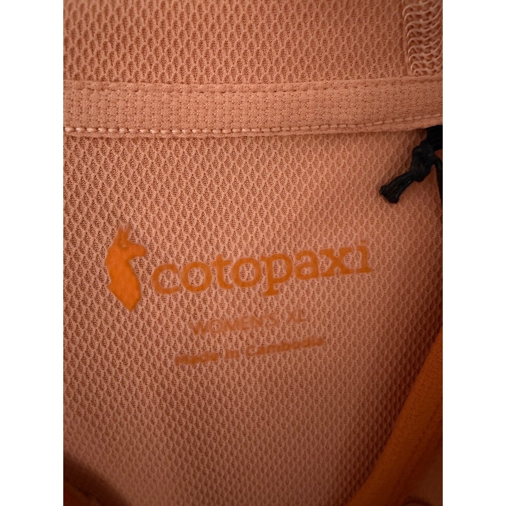 Cotopaxi Sombra Sun Hoodie Women XL Apricot UPF 50+ Recycled Activewear Gorpcore - Picture 3 of 8